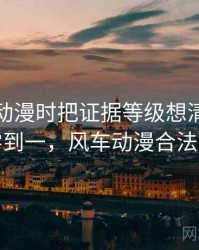看风车动漫时把证据等级想清楚：从零到一，风车动漫合法吗