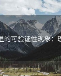 爱一番里的可验证性现象：理解路径
