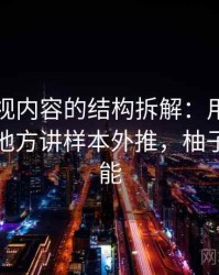 柚子影视内容的结构拆解：用最容易误会的地方讲样本外推，柚子电影功能