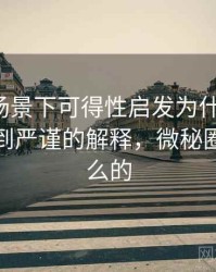 微密圈场景下可得性启发为什么常见：从直觉到严谨的解释，微秘圈是干什么的