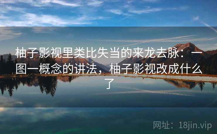 柚子影视里类比失当的来龙去脉：一图一概念的讲法，柚子影视改成什么了