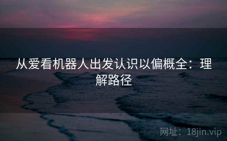 从爱看机器人出发认识以偏概全:理解路径 从爱看机器人出发认识以偏概全:理解路径
