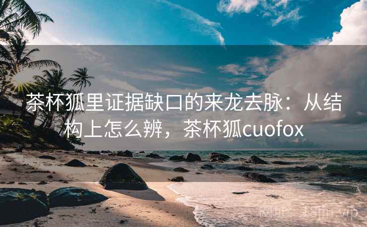 茶杯狐里证据缺口的来龙去脉：从结构上怎么辨，茶杯狐cuofox